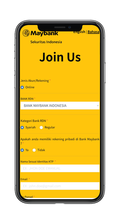 Panduan Pembukaan Maybank Tabungan RDN/RDN iB