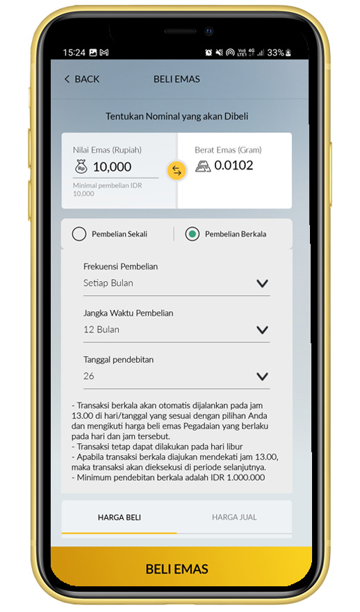 Tabungan Emas Pegadaian M2U ID | Maybank Indonesia